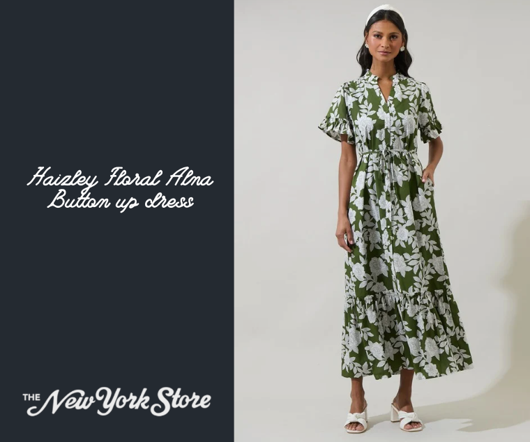 Haizley Floral Alna Button up dress
