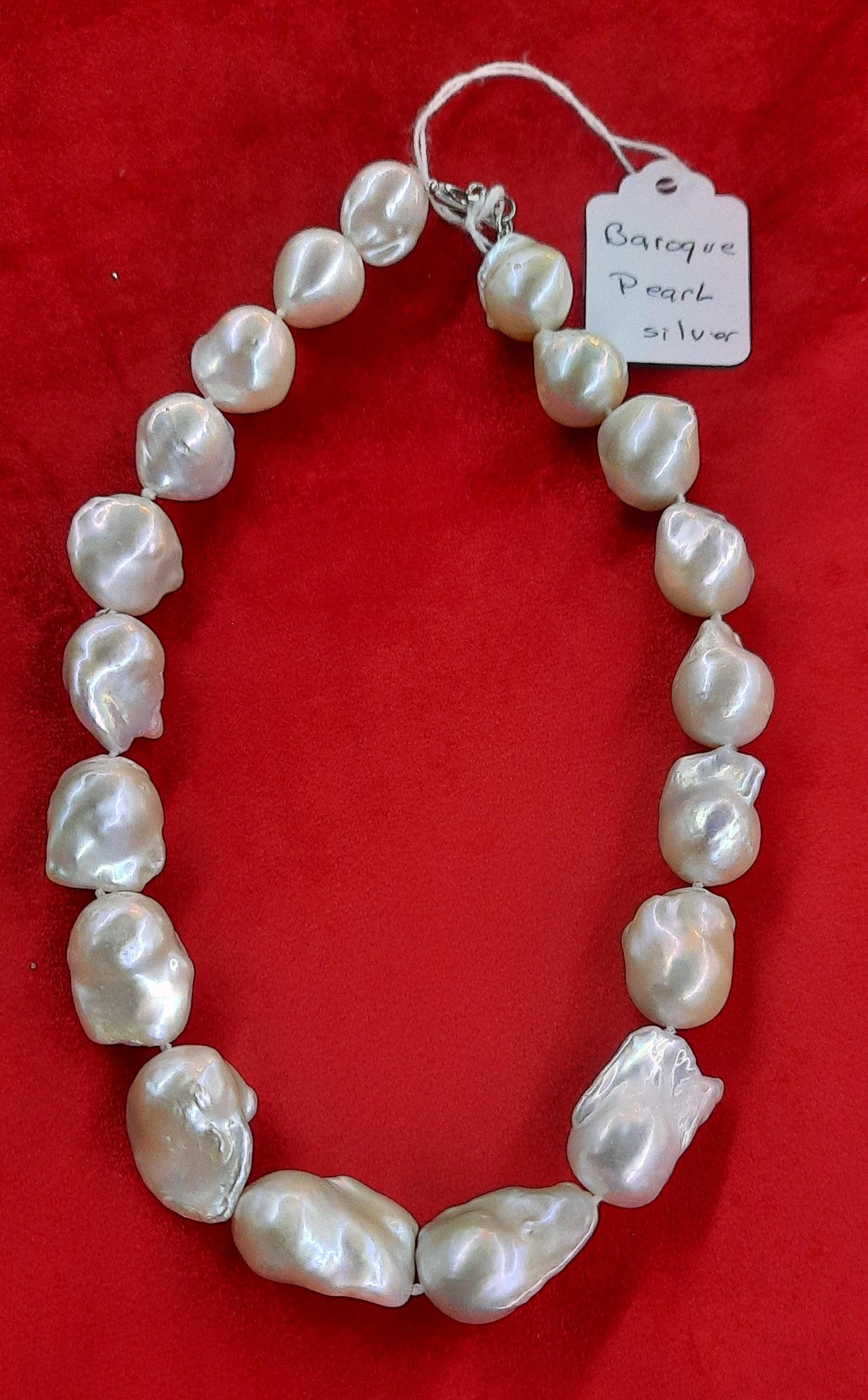 Baroque Pearl Silver Necklace