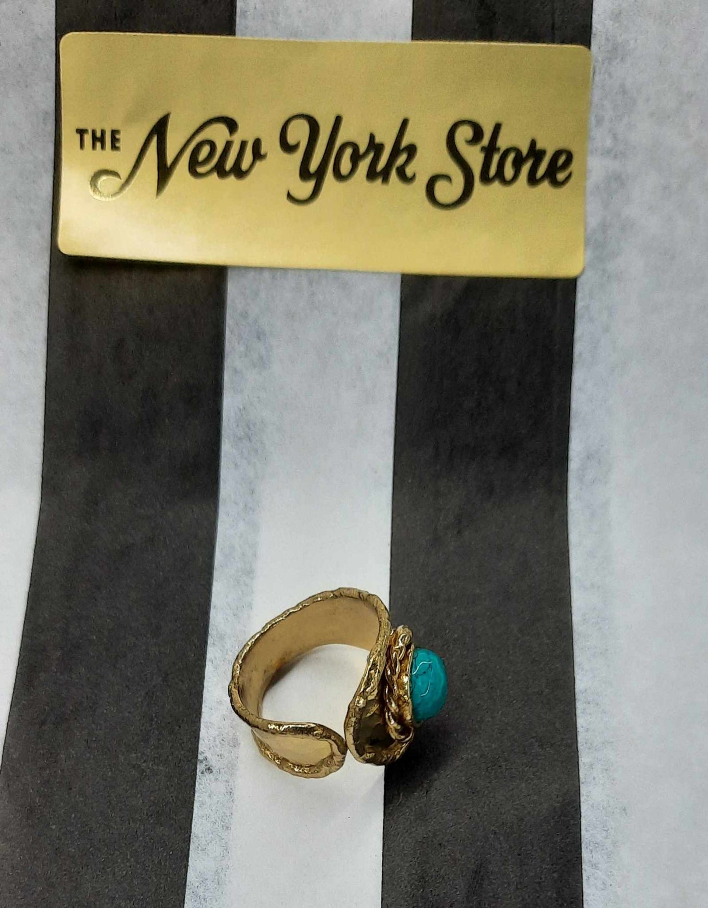 Statement Ring with Natural Stone