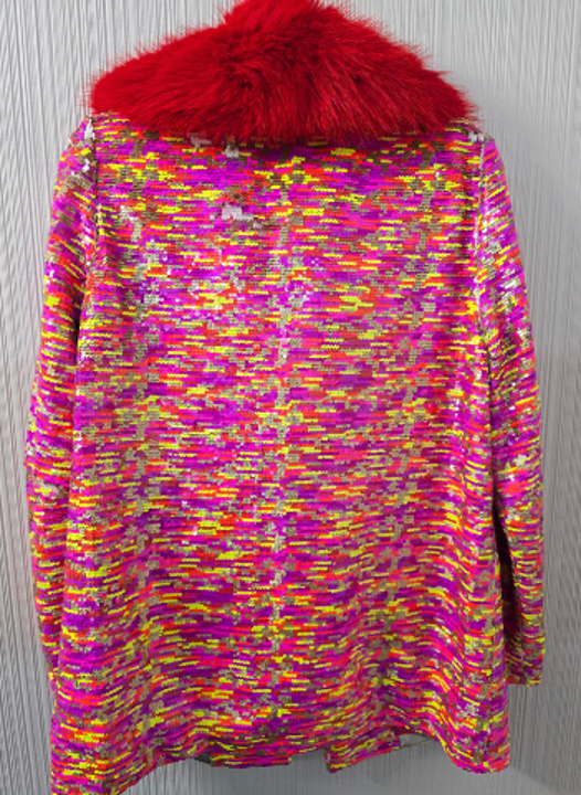 Jayley Collection - Bamboo Sequin Blazer. Removable collar