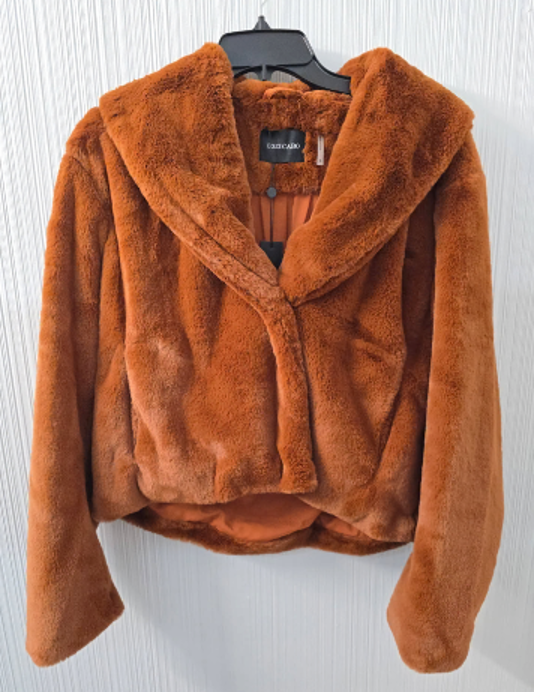 Dolce Cabo, Rust faux Fur with pockets