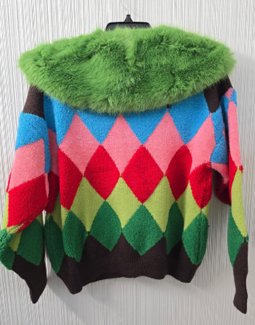 Jayley Collection: Cashmere Cardigan. Removable collar