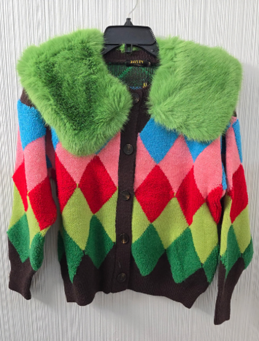 Jayley Collection: Cashmere Cardigan. Removable collar