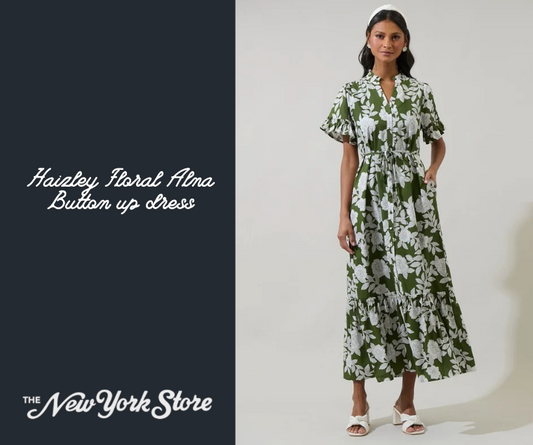 Haizley Floral Alna Button up dress