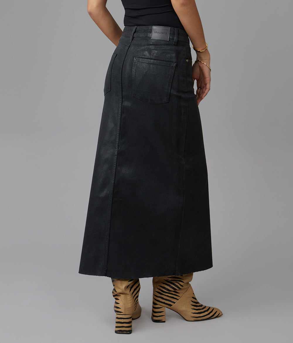 LOLA JEANS High Rise MAXI Skirt